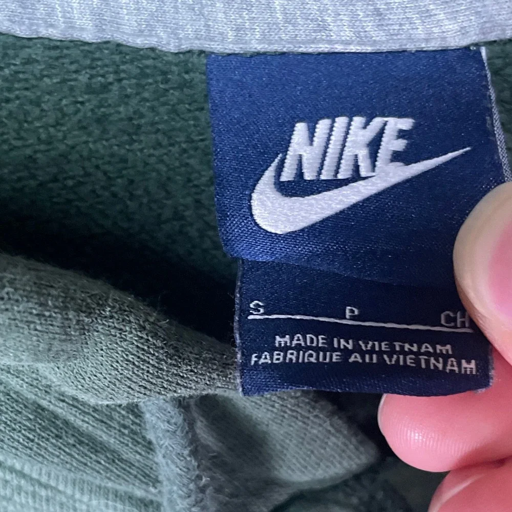 Nike Club Fleece Pullover Hoodie Olive Green Small Swoosh Sweatshirt Men‎ S